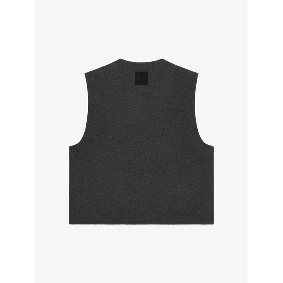 Men Double Face Vest - Dark Grey