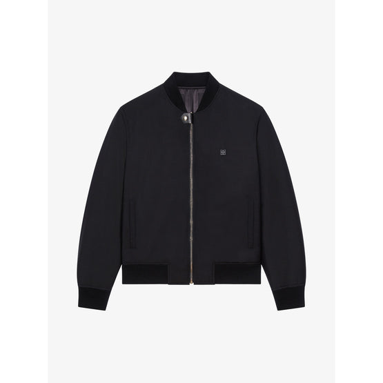 Men 4G Reversible Bomber - Black