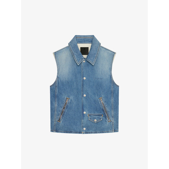 Men Vest - Medium Blue