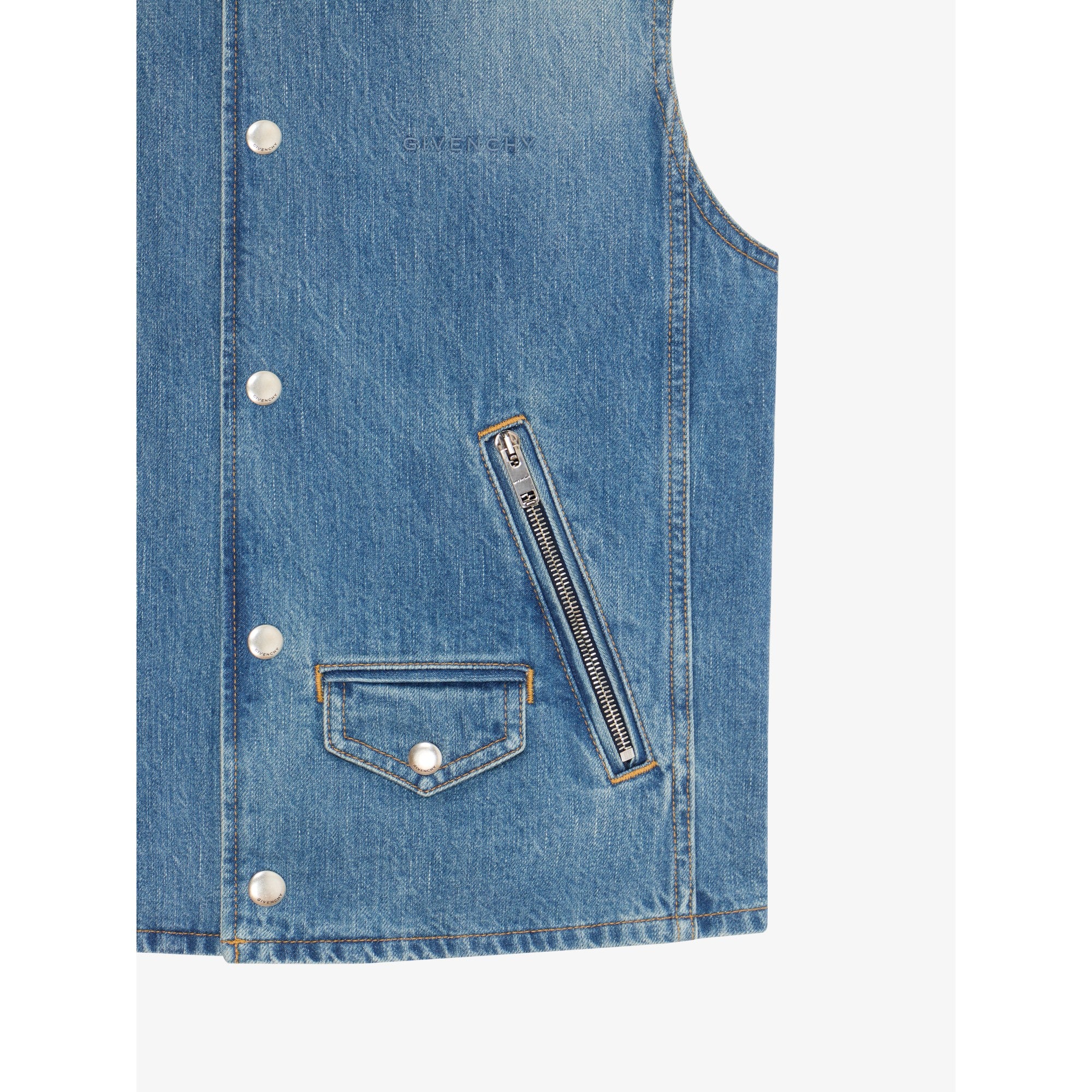 Men Vest - Medium Blue