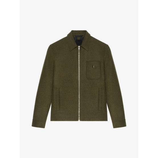 Men Jacket - Khaki/Black