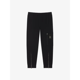 Men Classic Fit Sweatpants W/ Multi Pockets - Black