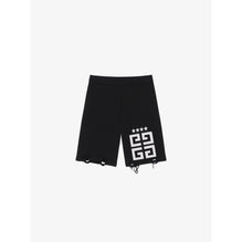 Men Star Embroidered 4G Logo Short - Black/White