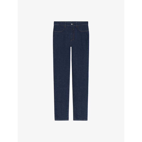 Men Classic Slim Fit Pants - Indigo Blue