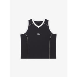 Men Simple Basketball Jersey - Black