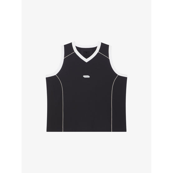 Men Simple Basketball Jersey - Black