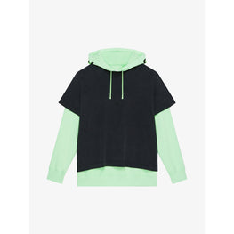 Men Hoodie - Black/Green