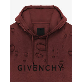 Men Hoodie - Dark Red