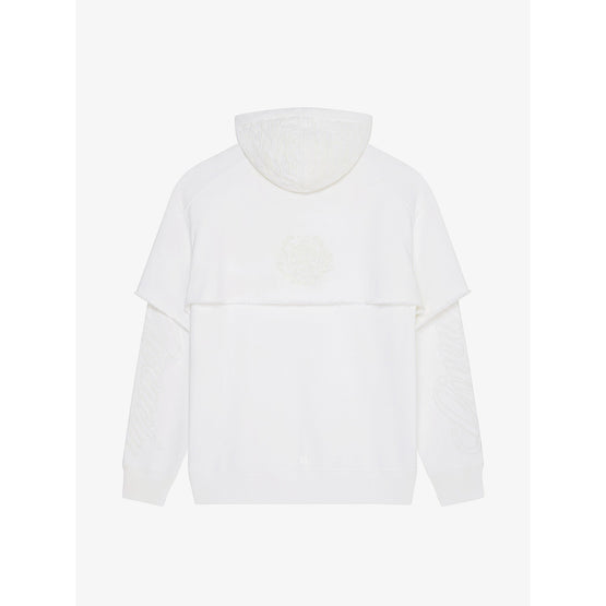 Men Layered Hoodie 17 - White