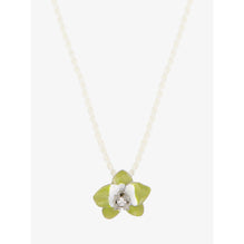 Men Flower Necklace S - Lime