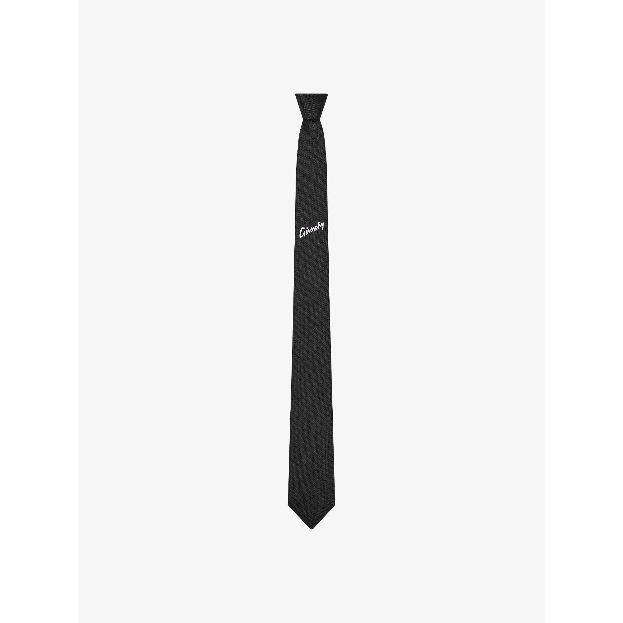 Men Givenchy Italic Tie - Black/White