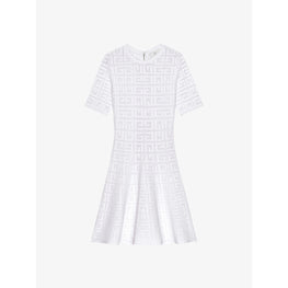 Women Short Dress 4G Monogram - White