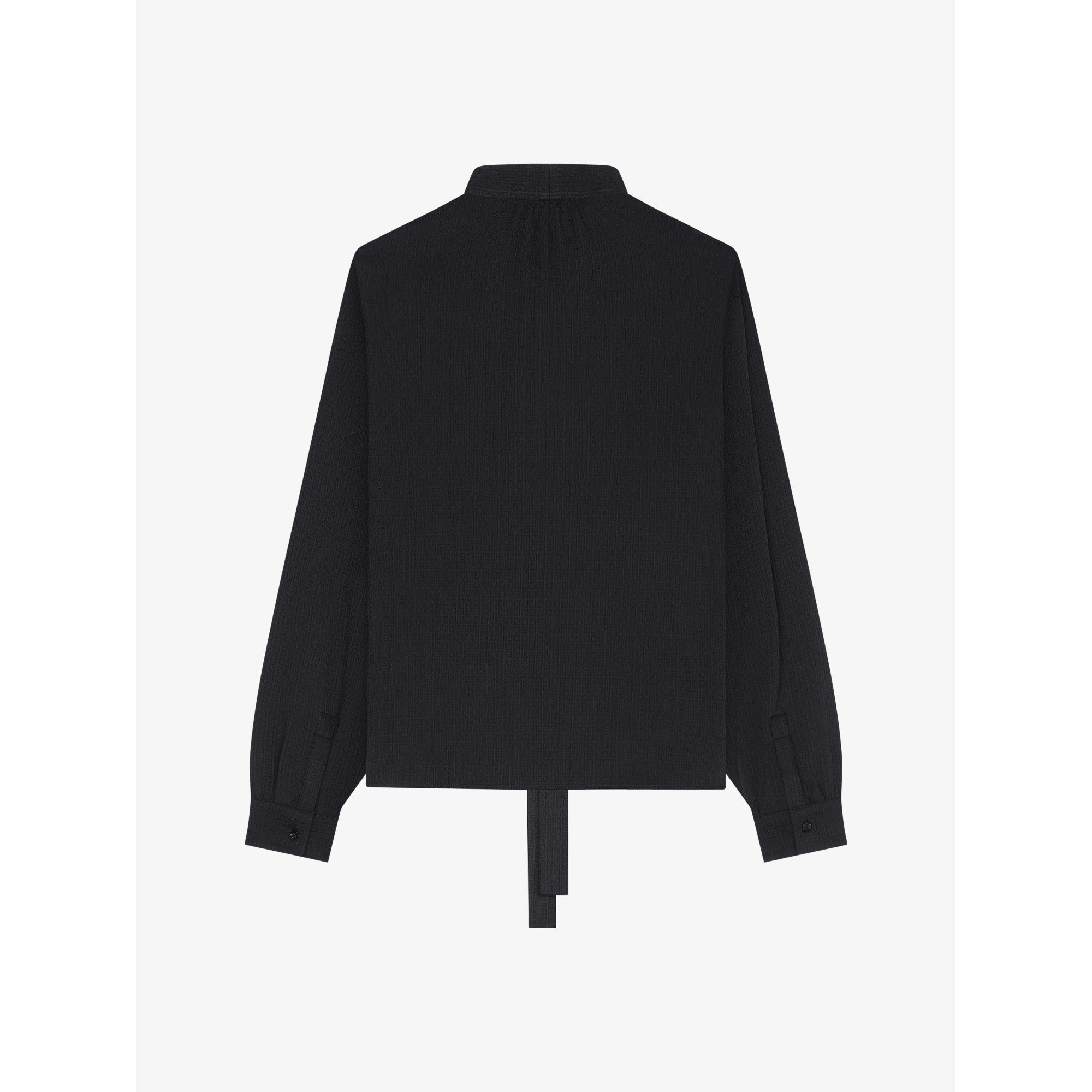 Women Lavalliere Blouse - Black