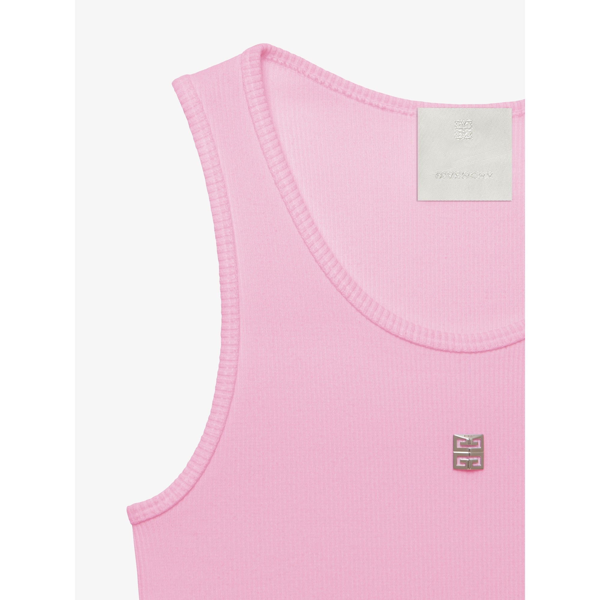 Women 4G Rib Tank Top - Bubble Gum