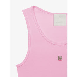 Women 4G Rib Tank Top - Bubble Gum