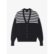 Women V-Neck Cardigan - Black