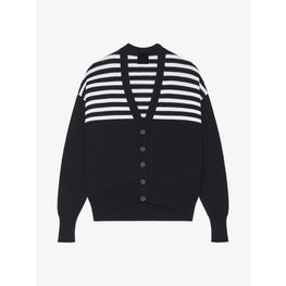 Women V-Neck Cardigan - Black