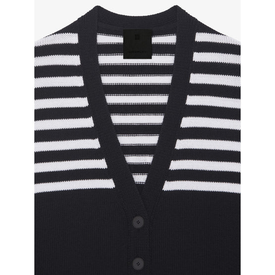 Women V-Neck Cardigan - Black