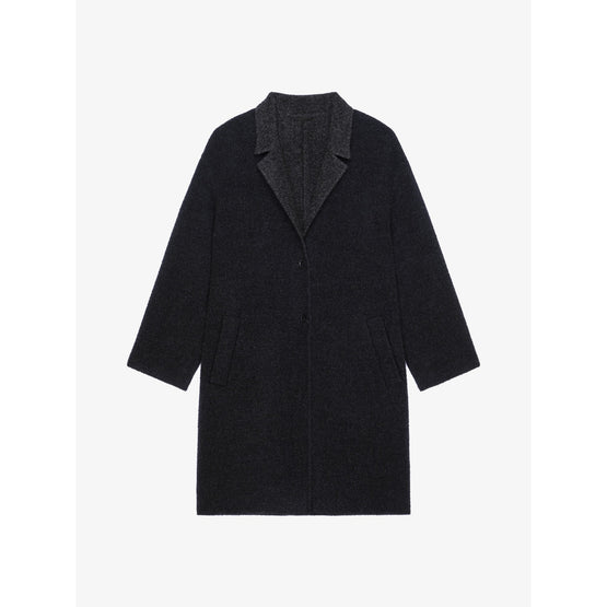 Women Coat - Black/Grey