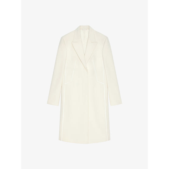 Women Decoupe Coat - Ivory