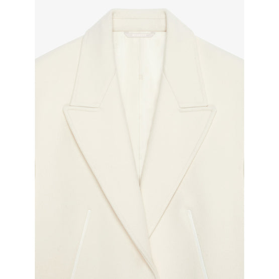 Women Decoupe Coat - Ivory