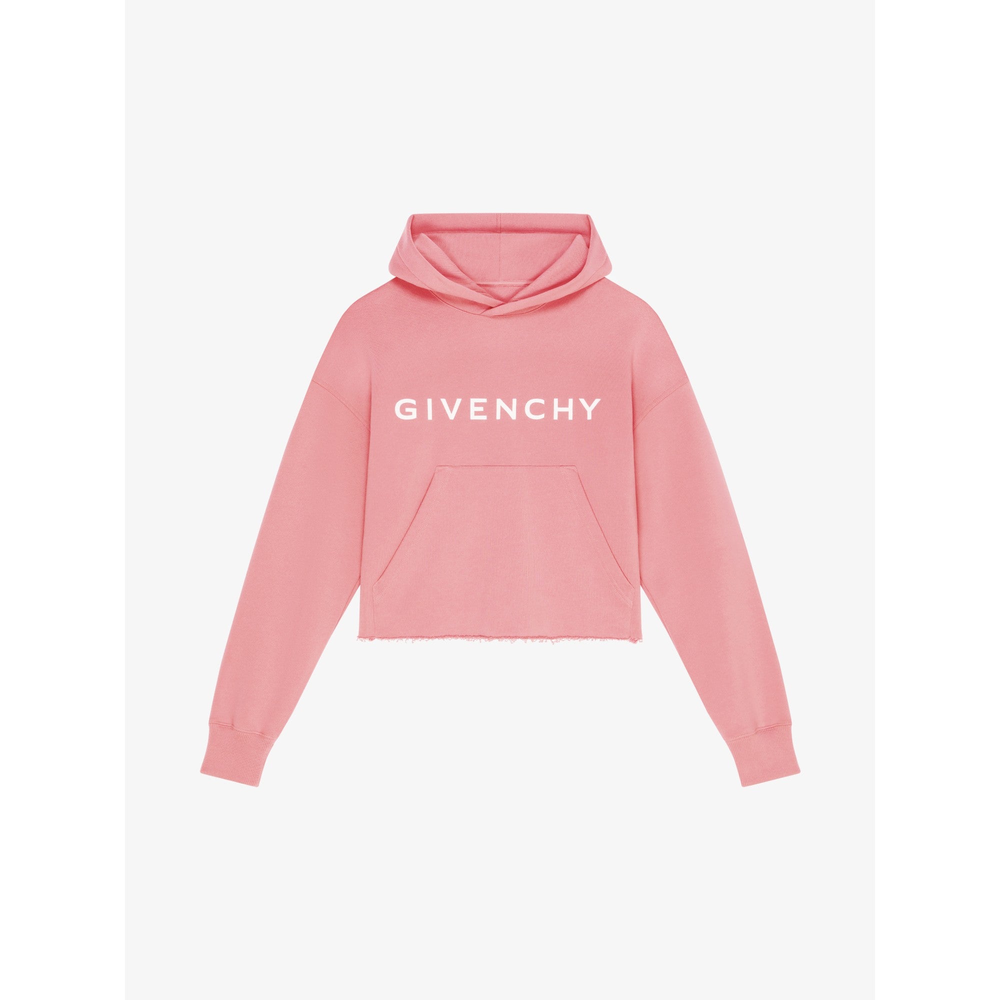 Women Cropped Hoodie - Flamingo