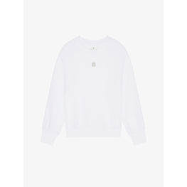 Women Long Sleeves Sweatshirt - White