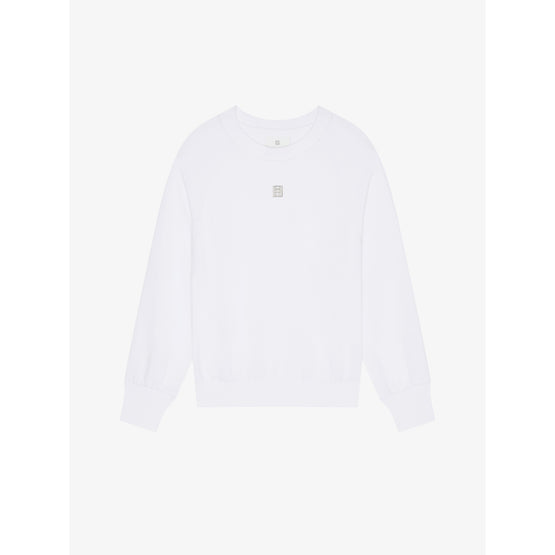 Women Long Sleeves Sweatshirt - White