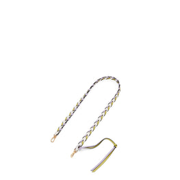 Women Braided Thin Strap - Lime Yellow/Light Mauve