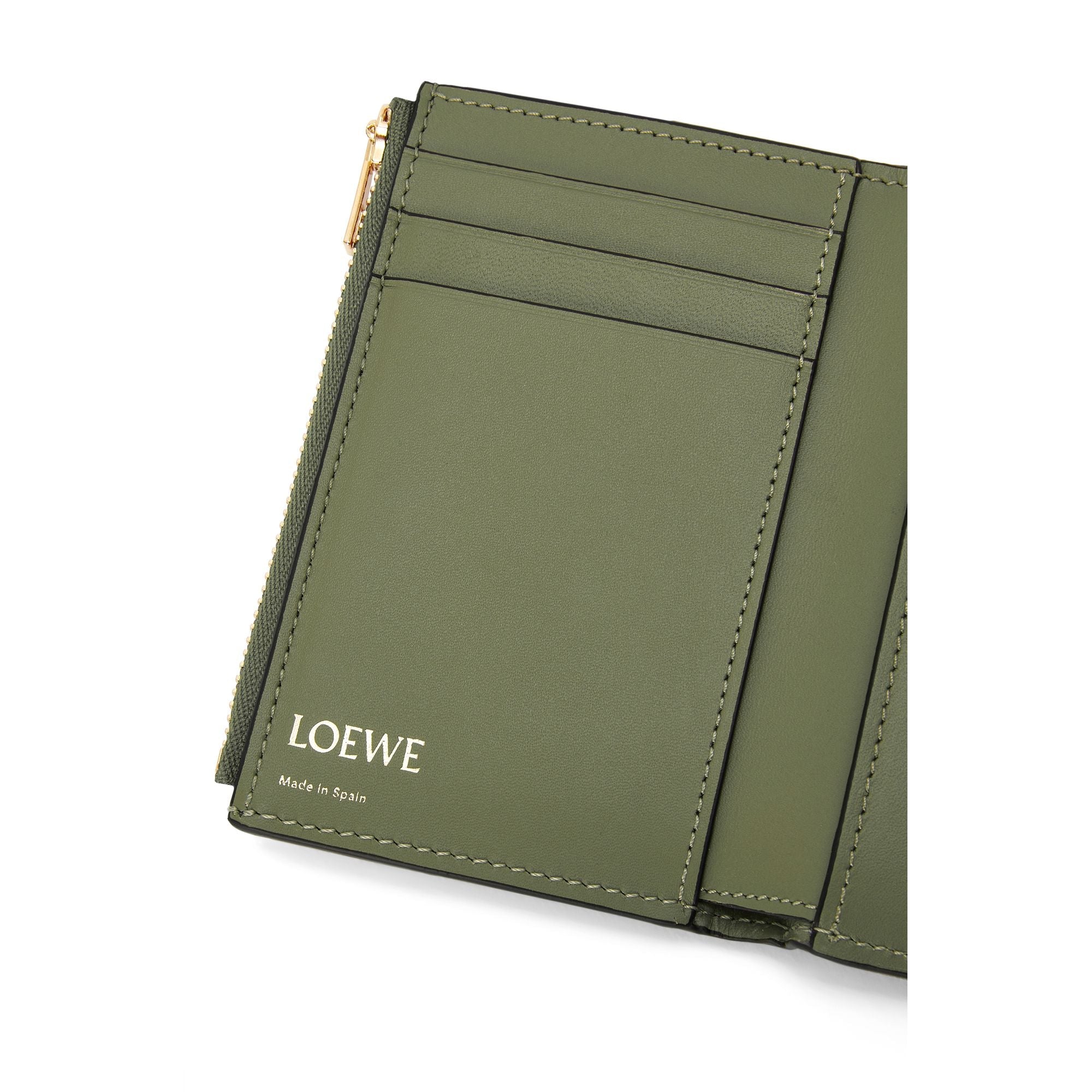 Women Repeat Small Vertical Wallet - Avocado Green
