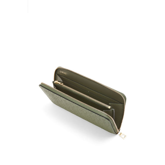 Women Repeat Zip Around Wallet - Avocado Green