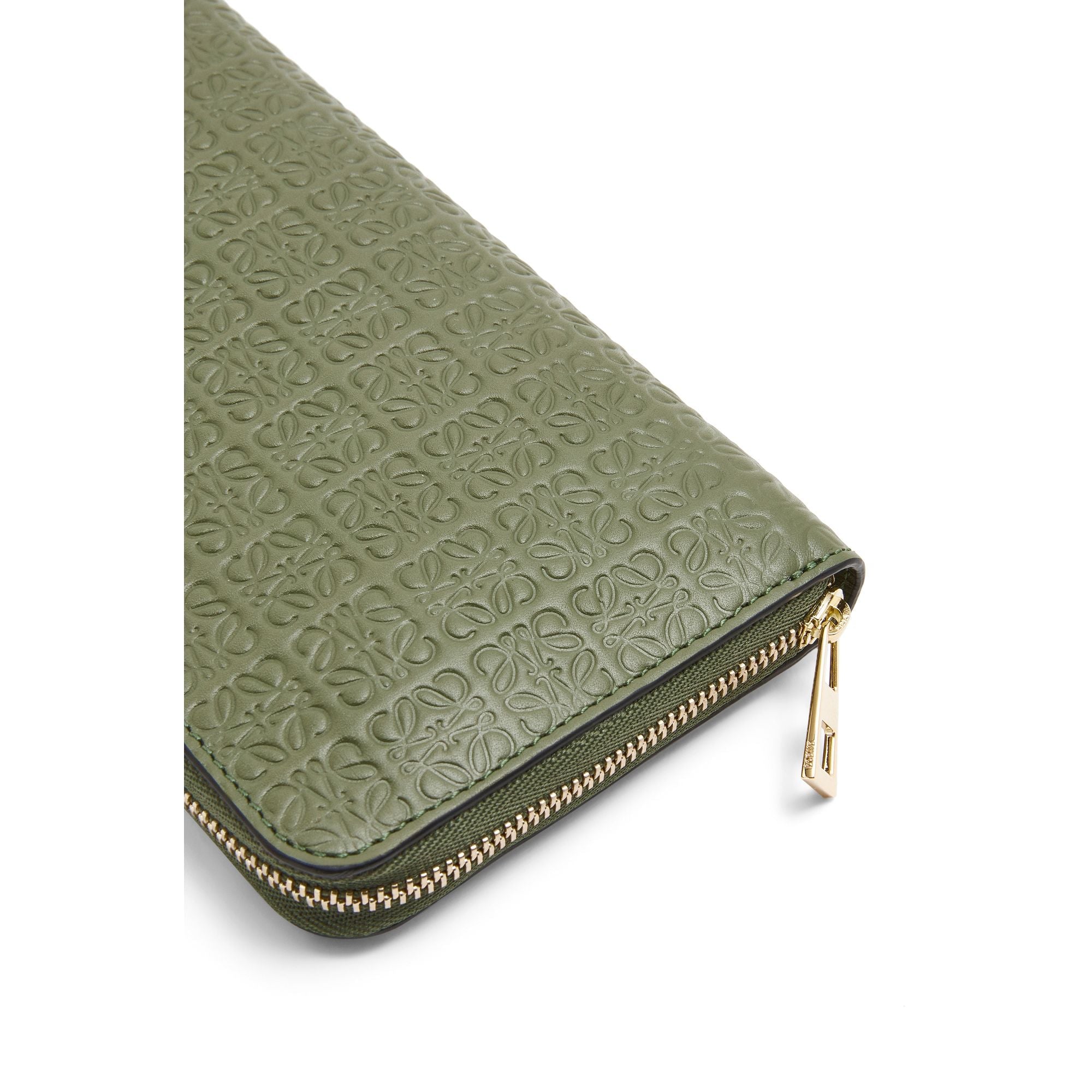Women Repeat Zip Around Wallet - Avocado Green