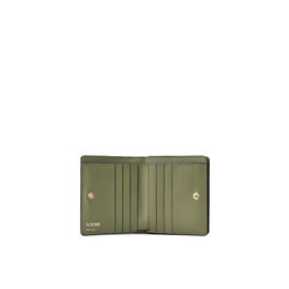 Women Repeat Compact Zip Wallet - Avocado Green
