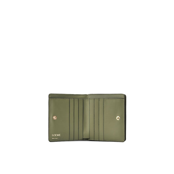 Women Repeat Compact Zip Wallet - Avocado Green