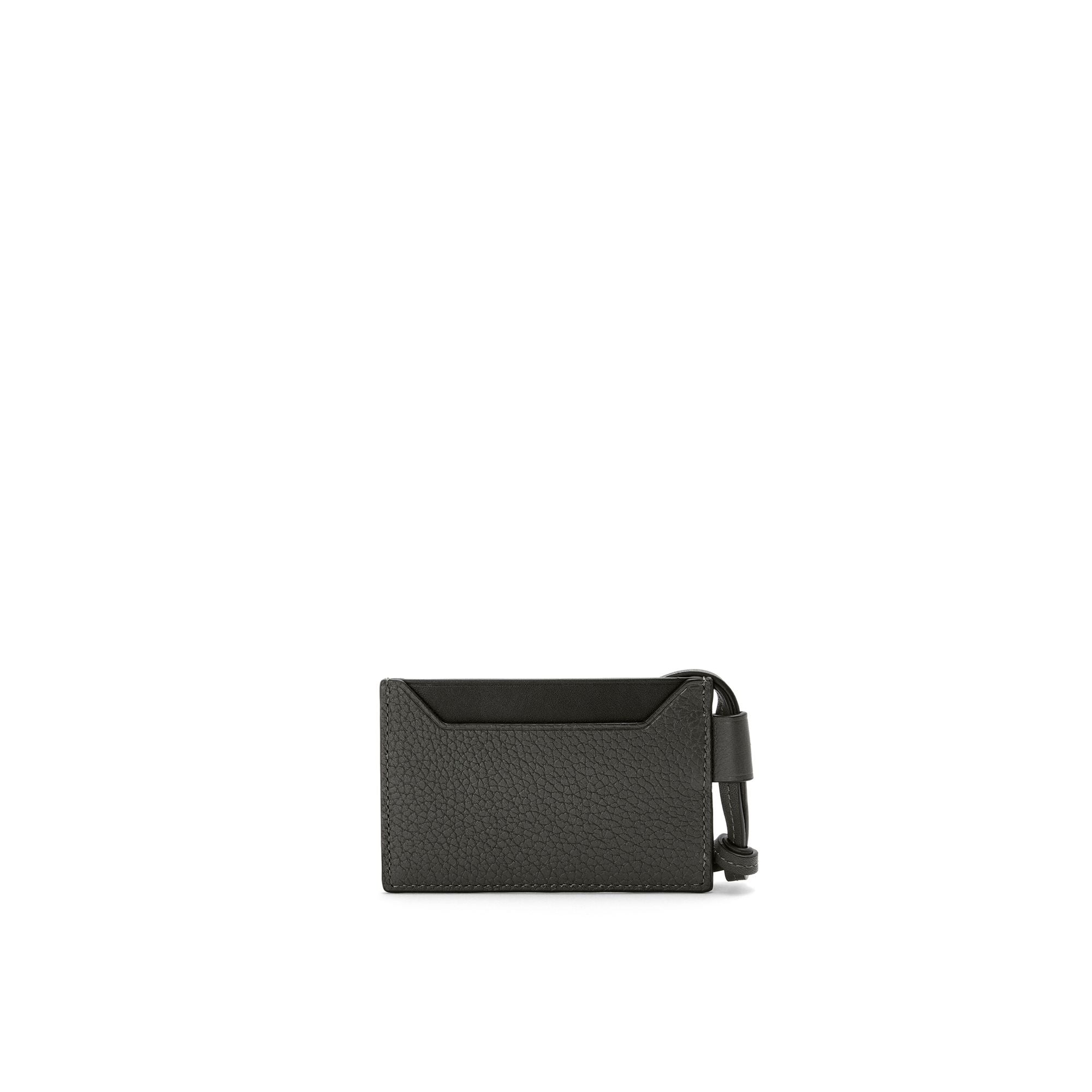Men Brand Neck Cardholder - Black