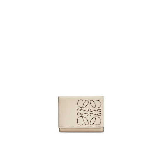 Women Brand Trifold Wallet - Light Oat/Tan