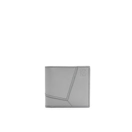 Men Puzzle Bifold Wallet Stitches - Asphalt Grey