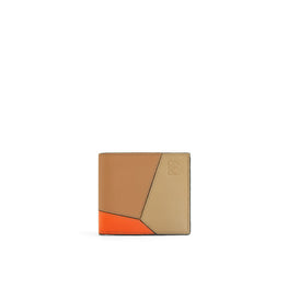Men Puzzle Bifold Wallet Multi - Warm Desert/Orange