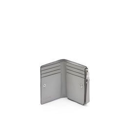 Women Puzzle Slim Compact Wallet - Ash Grey/Light Celadon