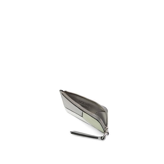 Women Puzzle Coin Cardholder Ring - Ash Grey/Light Celadon