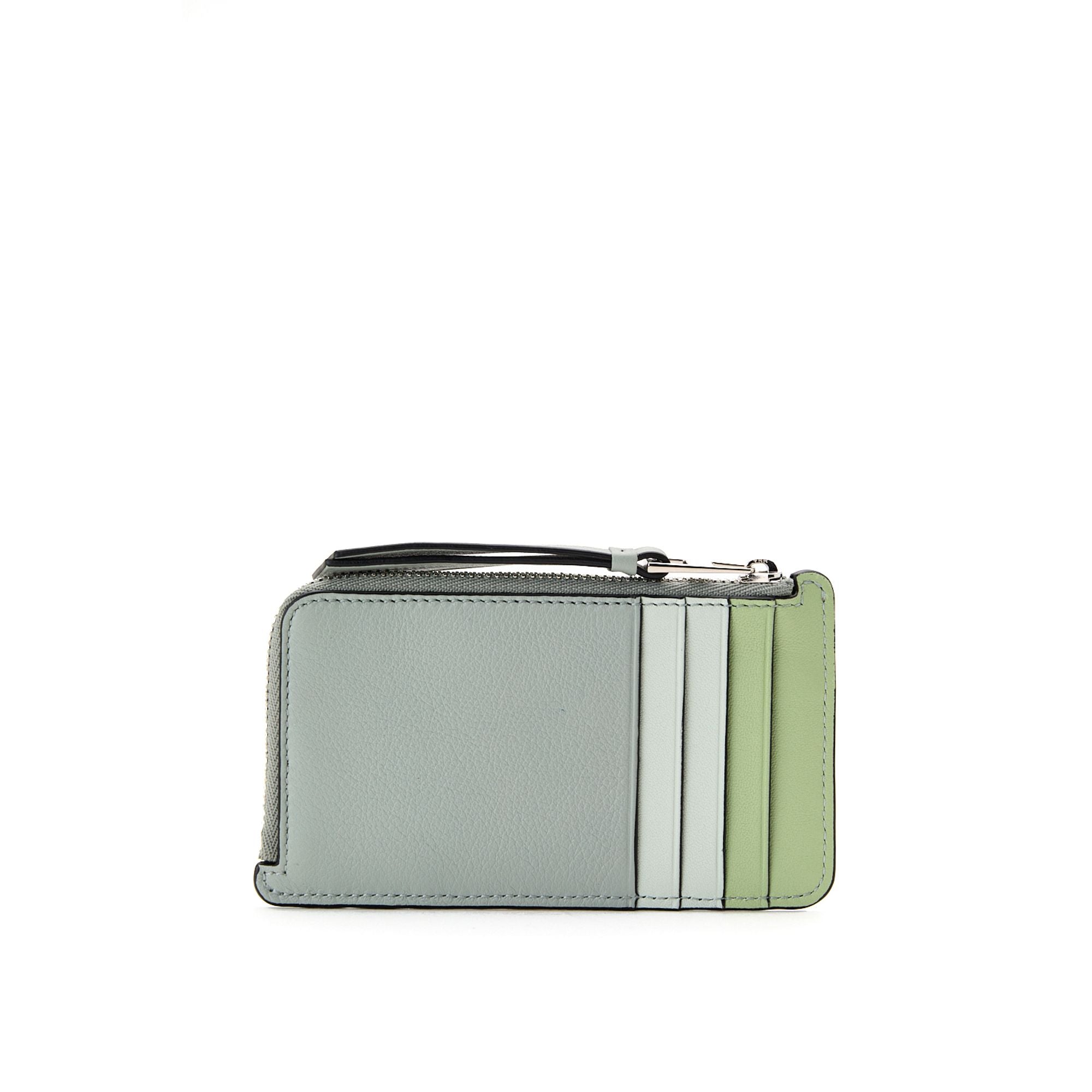 Women Puzzle Coin Cardholder Ring - Ash Grey/Light Celadon