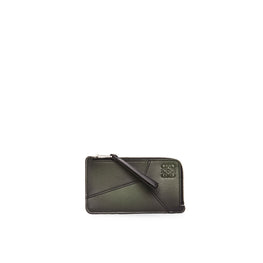 Men Puzzle Edge Coin C/H Sfumato - Bottle Green