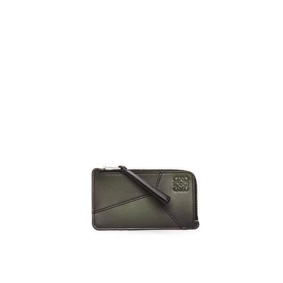 Men Puzzle Edge Coin C/H Sfumato - Bottle Green