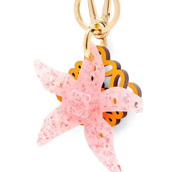 Women Starfish Keyring - Orange