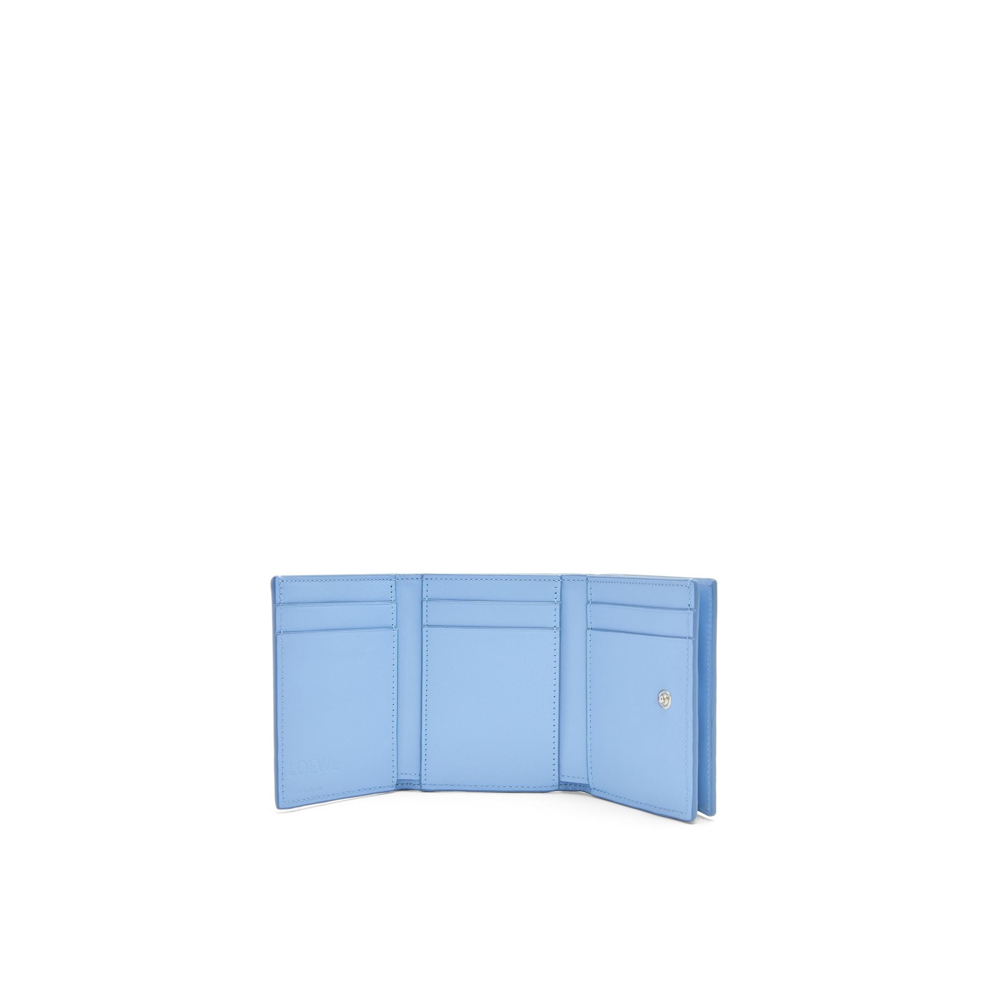 Men Loewe Patch Trifold Wallet - Olympic Blue