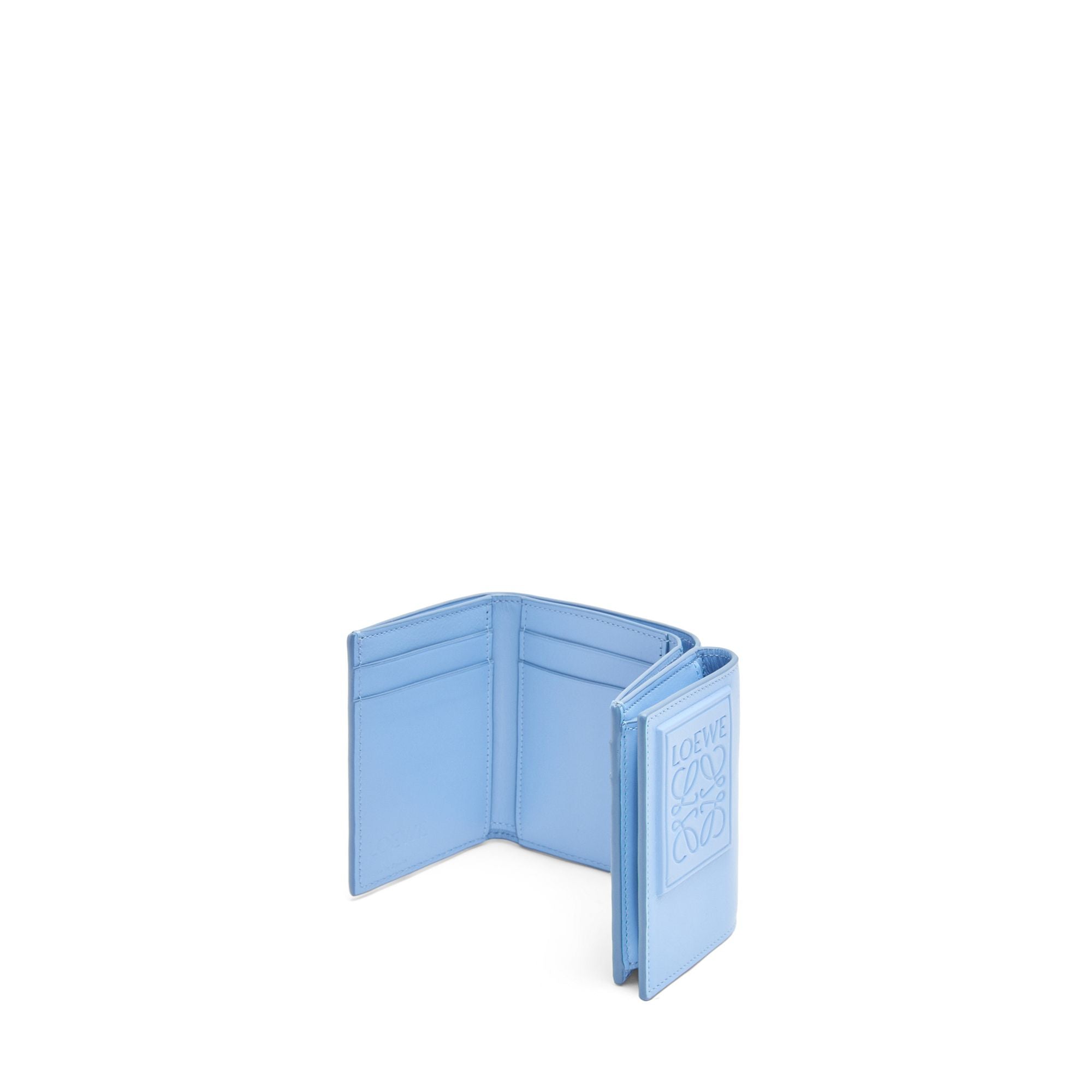 Men Loewe Patch Trifold Wallet - Olympic Blue