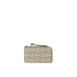Women Coin Cardholder Jacquard - Green/Avocado Green