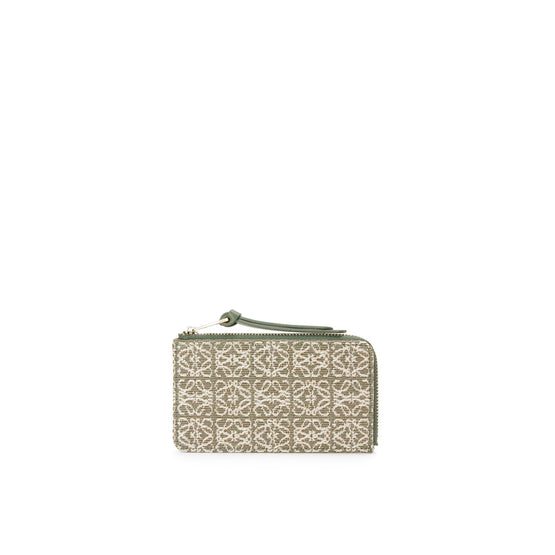 Women Coin Cardholder Jacquard - Green/Avocado Green