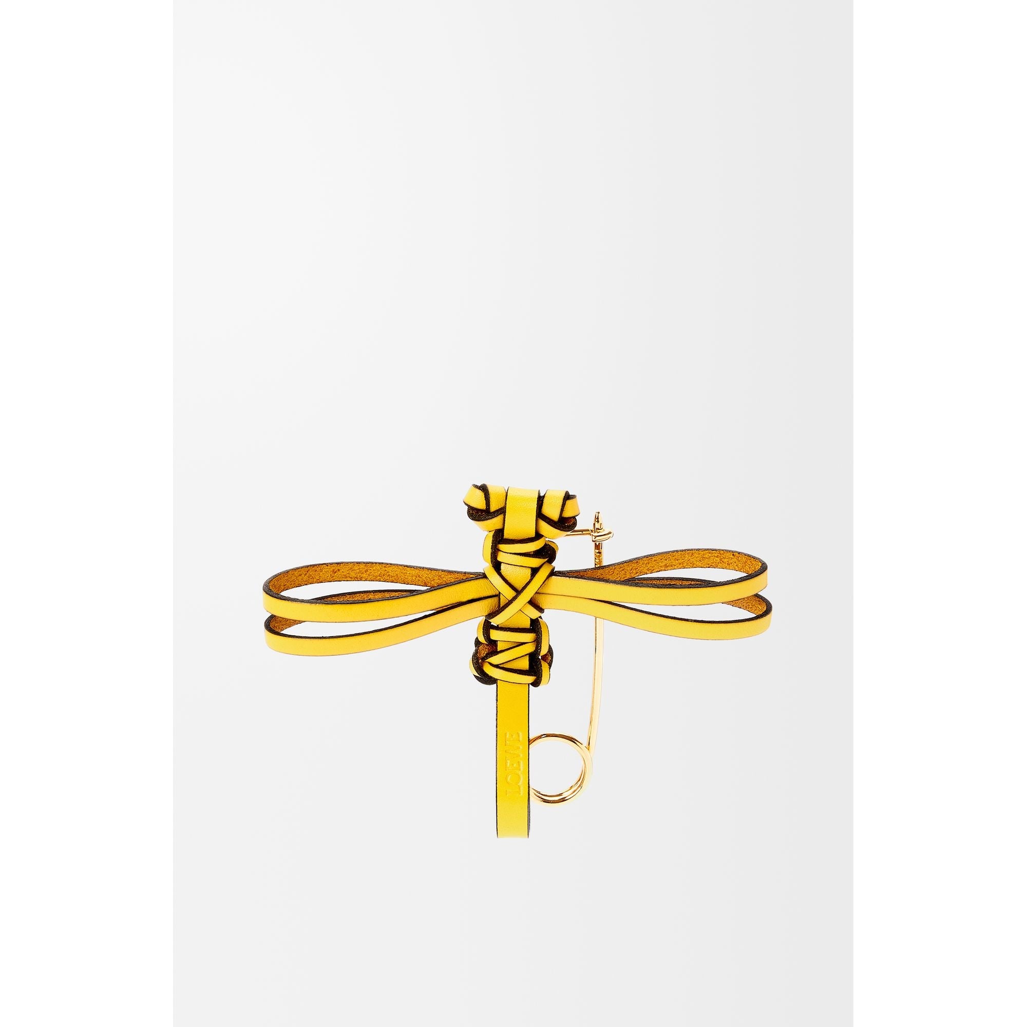 Women Dragonfly Pin Charm - Yellow