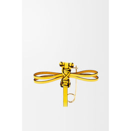 Women Dragonfly Pin Charm - Yellow